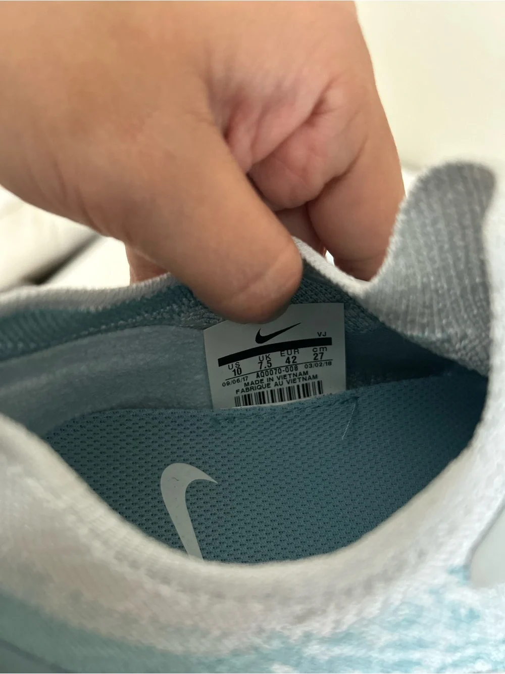 Nike Epic React Flyknit Mica Blue Women running shoes
